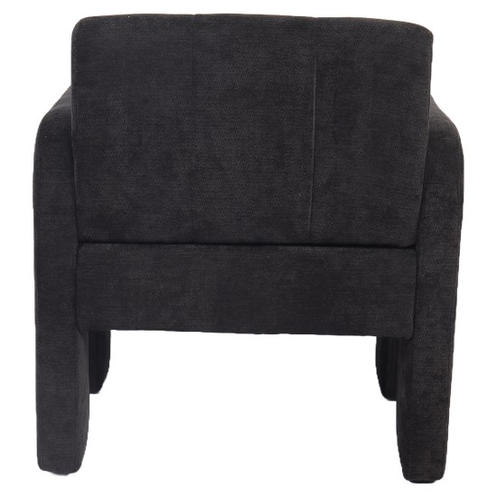 Πολυθρόνα  VELORA Γκρι Σκούρο Ύφασμα/Ξύλο 75x68x69cm