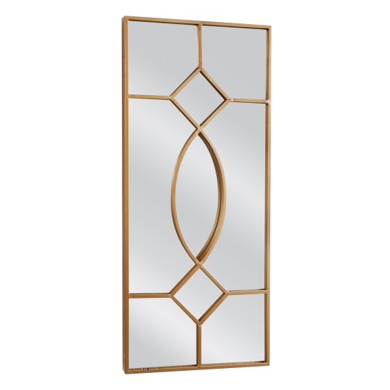 Καθρέπτης Τοίχου ArteLibre ARAGLAS Χρυσό Μέταλλο/Γυαλί 90x2x40cm - ART-14790019