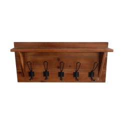 Κρεμάστρα Τοίχου  ERLING Καφέ Ξύλο 61x9.5x25.5cm Κρεμάστρα Τοίχου  ERLING Καφέ Ξύλο 61x9.5x25.5cm