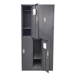 Φοριαμός  6 Θέσεων EARNIL Σκούρο Γκρι Μέταλλο 90x45x185cm