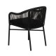 Πολυθρόνα Κήπου KAGERA Μαύρο Αλουμίνιο/Rattan 45x42x84cm Πολυθρόνα Κήπου KAGERA Μαύρο Αλουμίνιο/Rattan 45x42x84cm
