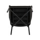 Πολυθρόνα Κήπου KAGERA Μαύρο Αλουμίνιο/Rattan 45x42x84cm Πολυθρόνα Κήπου KAGERA Μαύρο Αλουμίνιο/Rattan 45x42x84cm