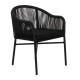 Πολυθρόνα Κήπου KAGERA Μαύρο Αλουμίνιο/Rattan 45x42x84cm Πολυθρόνα Κήπου KAGERA Μαύρο Αλουμίνιο/Rattan 45x42x84cm