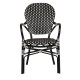 Καρέκλα Κήπου BOALI Μαύρο/Λευκό Αλουμίνιο/Rattan 41x45x92cm Καρέκλα Κήπου BOALI Μαύρο/Λευκό Αλουμίνιο/Rattan 41x45x92cm