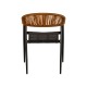Πολυθρόνα Κήπου LIVINGSTONE Μαύρο/Καφέ Αλουμίνιο/Rattan 56x55x76cm Πολυθρόνα Κήπου LIVINGSTONE Μαύρο/Καφέ Αλουμίνιο/Rattan 56x55x76cm