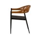 Πολυθρόνα Κήπου LIVINGSTONE Μαύρο/Καφέ Αλουμίνιο/Rattan 56x55x76cm Πολυθρόνα Κήπου LIVINGSTONE Μαύρο/Καφέ Αλουμίνιο/Rattan 56x55x76cm