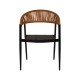 Πολυθρόνα Κήπου LIVINGSTONE Μαύρο/Καφέ Αλουμίνιο/Rattan 56x55x76cm Πολυθρόνα Κήπου LIVINGSTONE Μαύρο/Καφέ Αλουμίνιο/Rattan 56x55x76cm