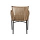 Πολυθρόνα Κήπου BLUENILE Μπεζ/Μαύρο Αλουμίνιο/Rattan 56x60x83cm Πολυθρόνα Κήπου BLUENILE Μπεζ/Μαύρο Αλουμίνιο/Rattan 56x60x83cm