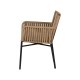 Πολυθρόνα Κήπου BLUENILE Μπεζ/Μαύρο Αλουμίνιο/Rattan 56x60x83cm Πολυθρόνα Κήπου BLUENILE Μπεζ/Μαύρο Αλουμίνιο/Rattan 56x60x83cm