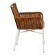 Πολυθρόνα Κήπου  BLUENILE Λευκό/Καφέ Αλουμίνιο/Rattan 49x42x81cm