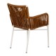 Πολυθρόνα Κήπου  BLUENILE Λευκό/Καφέ Αλουμίνιο/Rattan 49x42x81cm