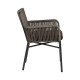 Πολυθρόνα Κήπου BLUENILE Μαύρο/Γκρι Αλουμίνιο/Rattan 55x65x81cm Πολυθρόνα Κήπου BLUENILE Μαύρο/Γκρι Αλουμίνιο/Rattan 55x65x81cm