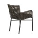 Πολυθρόνα Κήπου BLUENILE Μαύρο/Γκρι Αλουμίνιο/Rattan 55x65x81cm Πολυθρόνα Κήπου BLUENILE Μαύρο/Γκρι Αλουμίνιο/Rattan 55x65x81cm