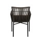Πολυθρόνα Κήπου BLUENILE Μαύρο/Γκρι Αλουμίνιο/Rattan 55x65x81cm Πολυθρόνα Κήπου BLUENILE Μαύρο/Γκρι Αλουμίνιο/Rattan 55x65x81cm