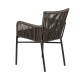 Πολυθρόνα Κήπου BLUENILE Μαύρο/Γκρι Αλουμίνιο/Rattan 55x65x81cm Πολυθρόνα Κήπου BLUENILE Μαύρο/Γκρι Αλουμίνιο/Rattan 55x65x81cm