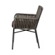 Πολυθρόνα Κήπου BLUENILE Μαύρο/Γκρι Αλουμίνιο/Rattan 55x65x81cm Πολυθρόνα Κήπου BLUENILE Μαύρο/Γκρι Αλουμίνιο/Rattan 55x65x81cm
