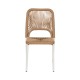 Καρέκλα Κήπου  TINKISSO Λευκό/Φυσικό Αλουμίνιο/Rattan 45x63x82cm