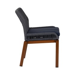 Καρέκλα Κήπου  LISBON Μπλε/Μπαμπού Αλουμίνιο/Ύφασμα 50x58x77cm Καρέκλα Κήπου  LISBON Μπλε/Μπαμπού Αλουμίνιο/Ύφασμα 50x58x77cm