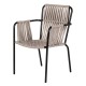 Πολυθρόνα Κήπου DAYA Γκρι/Μαύρο Αλουμίνιο/Rattan 57x67x84cm Πολυθρόνα Κήπου DAYA Γκρι/Μαύρο Αλουμίνιο/Rattan 57x67x84cm