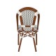 Καρέκλα Κήπου MUTARAZI Λευκό/Μαύρο Αλουμίνιο/Rattan 50x57x85cm Καρέκλα Κήπου MUTARAZI Λευκό/Μαύρο Αλουμίνιο/Rattan 50x57x85cm