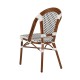 Καρέκλα Κήπου MUTARAZI Λευκό/Μαύρο Αλουμίνιο/Rattan 50x57x85cm Καρέκλα Κήπου MUTARAZI Λευκό/Μαύρο Αλουμίνιο/Rattan 50x57x85cm