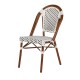 Καρέκλα Κήπου MUTARAZI Λευκό/Μαύρο Αλουμίνιο/Rattan 50x57x85cm Καρέκλα Κήπου MUTARAZI Λευκό/Μαύρο Αλουμίνιο/Rattan 50x57x85cm