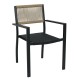 Πολυθρόνα Κήπου HORUS Μαύρο/Καφέ Αλουμίνιο/Rattan 56x58x83cm Πολυθρόνα Κήπου HORUS Μαύρο/Καφέ Αλουμίνιο/Rattan 56x58x83cm