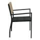 Πολυθρόνα Κήπου HORUS Μαύρο/Καφέ Αλουμίνιο/Rattan 56x58x83cm Πολυθρόνα Κήπου HORUS Μαύρο/Καφέ Αλουμίνιο/Rattan 56x58x83cm