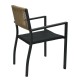 Πολυθρόνα Κήπου HORUS Μαύρο/Καφέ Αλουμίνιο/Rattan 56x58x83cm Πολυθρόνα Κήπου HORUS Μαύρο/Καφέ Αλουμίνιο/Rattan 56x58x83cm