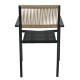 Πολυθρόνα Κήπου HORUS Μαύρο/Καφέ Αλουμίνιο/Rattan 56x58x83cm Πολυθρόνα Κήπου HORUS Μαύρο/Καφέ Αλουμίνιο/Rattan 56x58x83cm