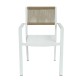 Πολυθρόνα Κήπου HORUS Λευκό/Καφέ Αλουμίνιο/Rattan 56x58x83cm Πολυθρόνα Κήπου HORUS Λευκό/Καφέ Αλουμίνιο/Rattan 56x58x83cm