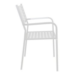 Πολυθρόνα Κήπου  MONTU Λευκό Μέταλλο 54x51x84cm Πολυθρόνα Κήπου  MONTU Λευκό Μέταλλο 54x51x84cm