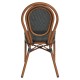Καρέκλα Κήπου  TULUM Καφέ/Ανθρακί Αλουμίνιο/Rattan 44x56x90cm