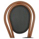 Καρέκλα Κήπου  TULUM Καφέ/Ανθρακί Αλουμίνιο/Rattan 44x56x90cm