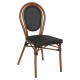 Καρέκλα Κήπου  TULUM Καφέ/Ανθρακί Αλουμίνιο/Rattan 44x56x90cm