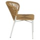 Καρέκλα Κήπου  RIVIERA Λευκό/Φυσικό Αλουμίνιο/Rattan 57x61x79cm