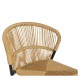 Καρέκλα Κήπου  RIVIERA Μαύρο/Φυσικό Αλουμίνιο/Rattan 57x61x79cm