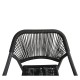 Πολυθρόνα Κήπου  MOOREA Ανθρακί Αλουμίνιο/Rattan 58x56x79cm