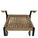 Σκαμπό Bar  CEBU Μαύρο/Φυσικό Αλουμίνιο/Rattan 60x60x99cm