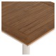 Τραπέζι Κήπου  NAMIBIA Λευκό/Καρυδί Αλουμίνιο/Polywood 60x60x72cm