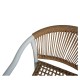 Πολυθρόνα Κήπου  KINOSSA Λευκό/Φυσικό RATTAN Αλουμίνιο/Rattan 54x59x76cm