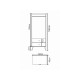 Ντουλάπα Δίφυλλη AMARI Λευκό Μοριοσανίδα 82x48x180cm Ντουλάπα Δίφυλλη AMARI Λευκό Μοριοσανίδα 82x48x180cm