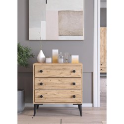 Συρταριέρα  AMARI Δρυς Μοριοσανίδα 72x43x79cm Συρταριέρα  AMARI Δρυς Μοριοσανίδα 72x43x79cm