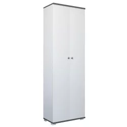 Ντουλάπι  ROSELINE Λευκό/Ανθρακί Μοριοσανίδα 50x30x183cm