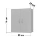Ντουλάπι Μπάνιου WIDELENE Λευκό Μοριοσανίδα 55x28x70cm Ντουλάπι Μπάνιου WIDELENE Λευκό Μοριοσανίδα 55x28x70cm