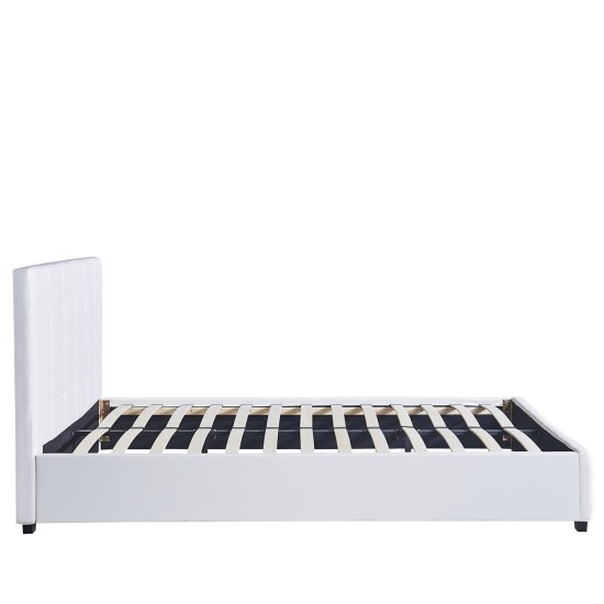 Κρεβάτι ABELIA Λευκό PU 214.5x170x100cm (Στρώμα 160x200cm) Κρεβάτι ABELIA Λευκό PU 214.5x170x100cm (Στρώμα 160x200cm)