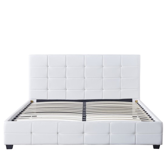 Κρεβάτι ABELIA Λευκό PU 214.5x170x100cm (Στρώμα 160x200cm) Κρεβάτι ABELIA Λευκό PU 214.5x170x100cm (Στρώμα 160x200cm)