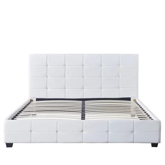Κρεβάτι ABELIA Λευκό PU 214.5x170x100cm (Στρώμα 160x200cm) Κρεβάτι ABELIA Λευκό PU 214.5x170x100cm (Στρώμα 160x200cm)