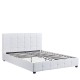 Κρεβάτι ABELIA Λευκό PU 214.5x170x100cm (Στρώμα 160x200cm) Κρεβάτι ABELIA Λευκό PU 214.5x170x100cm (Στρώμα 160x200cm)