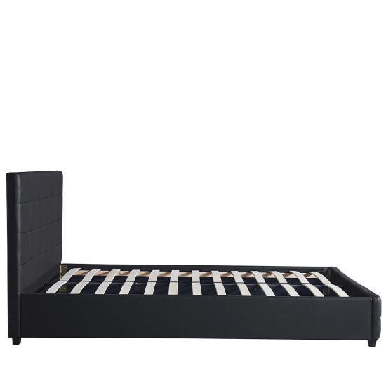 Κρεβάτι ABELIA Μαύρο PU 214.5x170x100cm (Στρώμα 160x200cm) Κρεβάτι ABELIA Μαύρο PU 214.5x170x100cm (Στρώμα 160x200cm)